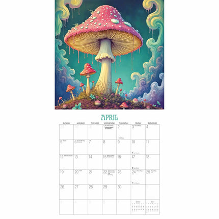 Gladstone Media Fantasie Paddenstoelen Kalender 2026
