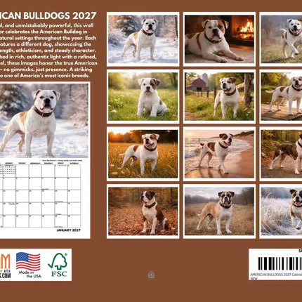 Gotham Amerikaanse Bulldog Kalender 2027