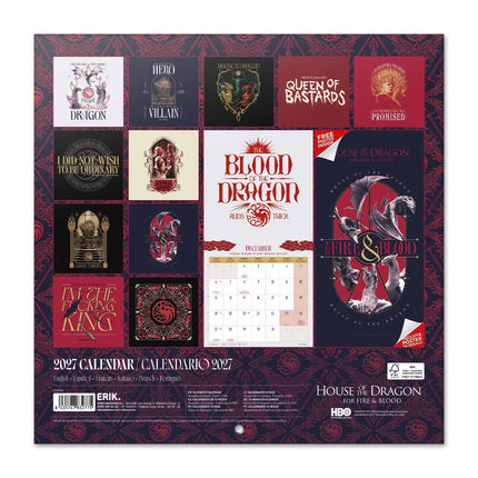 Grupo Game of Thrones Kalender 2027
