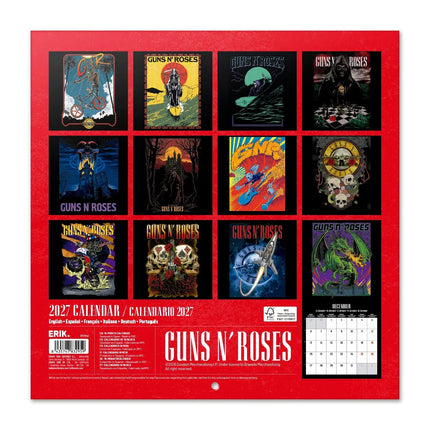 Grupo Guns N' Roses Kalender 2027
