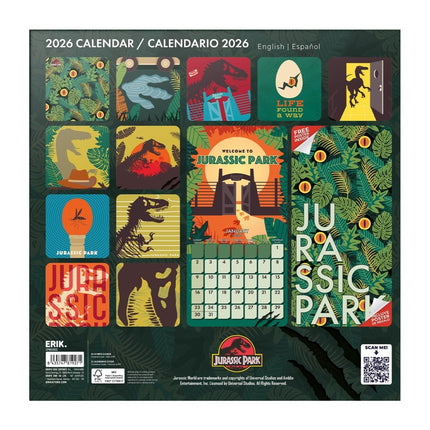 Grupo Jurrasic Park Kalender 2026
