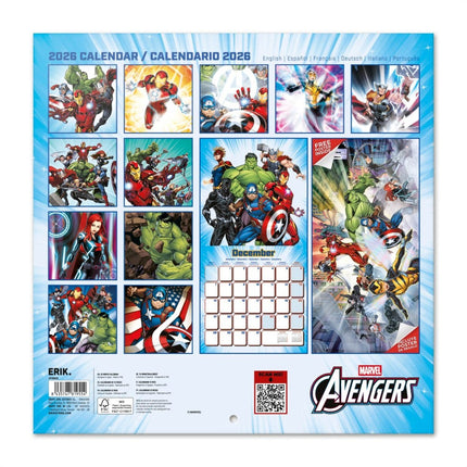 Grupo Marvel Avengers Kalender 2026
