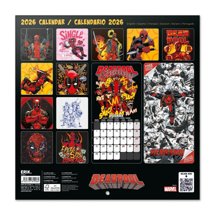 Grupo Marvel Deadpool Kalender 2026