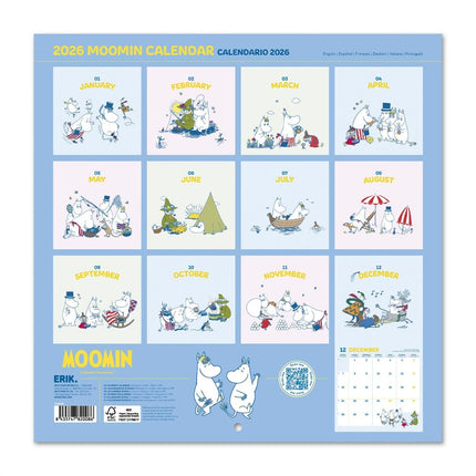 Grupo Moomin Kalender 2026