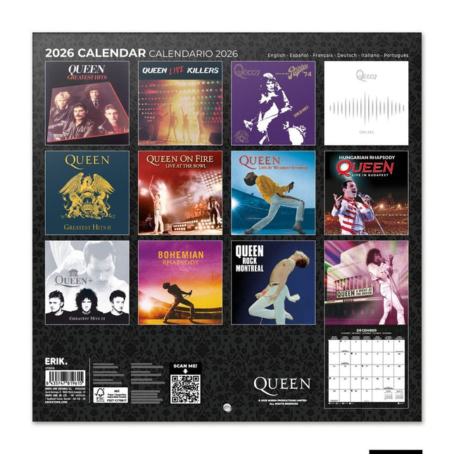 Grupo Queen Kalender 2026