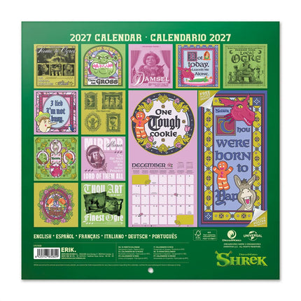 Grupo Shrek Kalender 2027