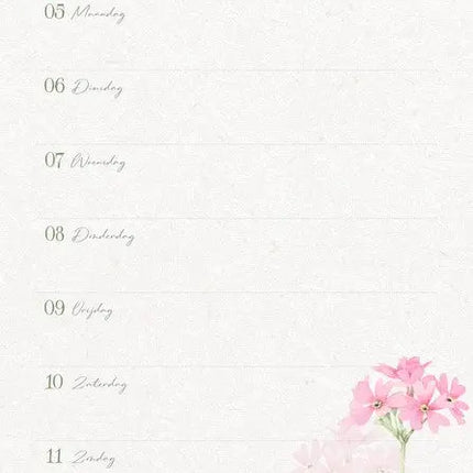 Hallmark Marjolein Bastin Weekkalender 2027 Bloemen