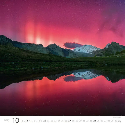 Helma Wandkalender 2027 Aqua