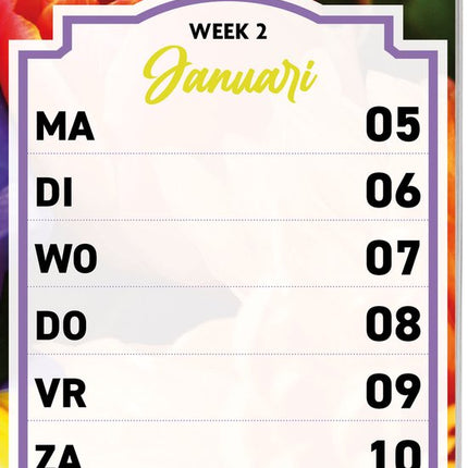 Inter-Stat Bloemen Weekkalender 2026