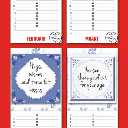 Inter-Stat Make That The Cat Wise Speakwords Verjaardagskalender