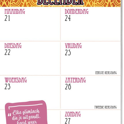Inter-Stat Mindfulness Weekkalender 2027