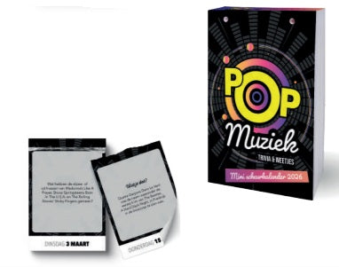 Inter-Stat Pop Muziek Mini Scheurkalender 2026