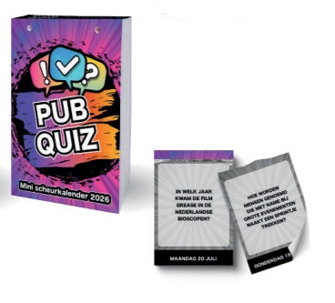 Inter-Stat Pub Quiz Mini Scheurkalender 2026