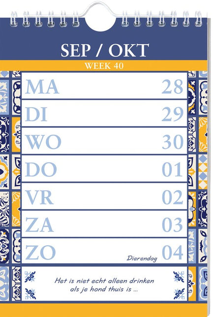 Inter-Stat Tegeltjeswijsheden Weekkalender 2026