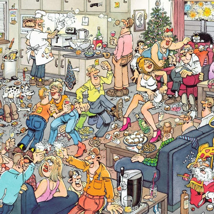 Jan van Haasteren Jan van Haasteren - Fijne Feestdagen Puzzel 2x 1000 Stukjes