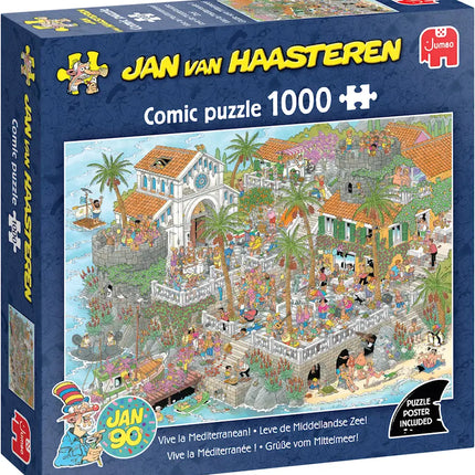 Jan van Haasteren Jan van Haasteren - Leve De Middellandse Zee Puzzel 1000 Stukjes