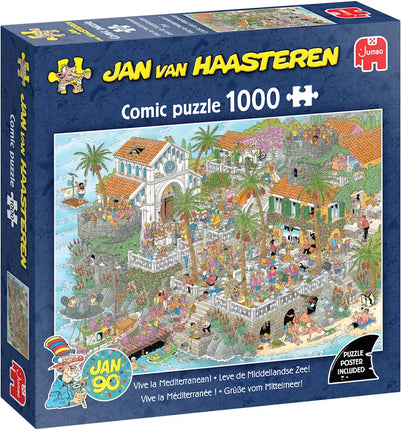 Jan van Haasteren Jan van Haasteren - Leve De Middellandse Zee Puzzel 1000 Stukjes