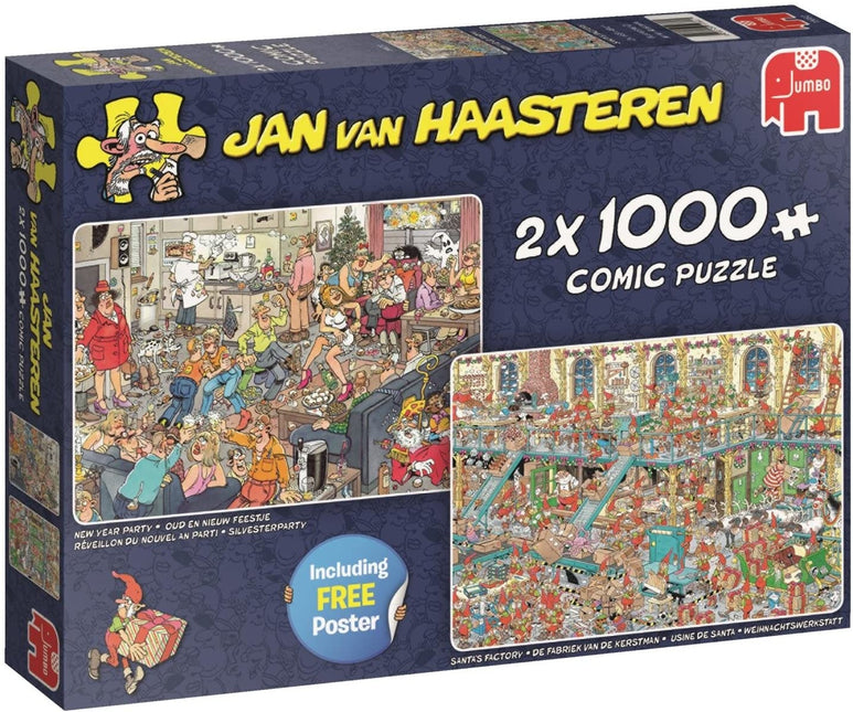 Jan van Haasteren Jan van Haasteren - Oud en Nieuw Feestje Puzzel 2x 1000 Stukjes
