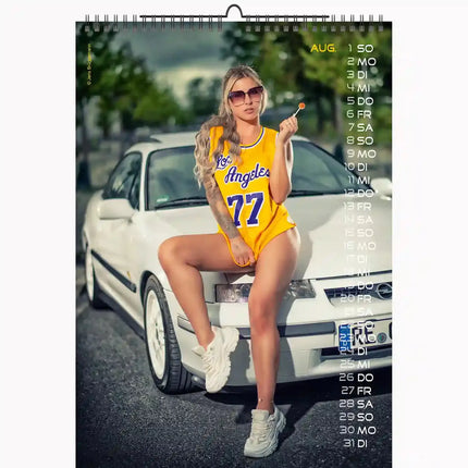 Jens Cars en Girls Kalender 2027 A3