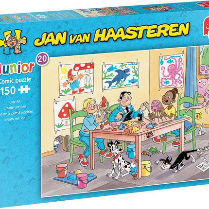 Jumbo Creatief met klei - Jan van Haasteren Junior Puzzel 150 Stukjes