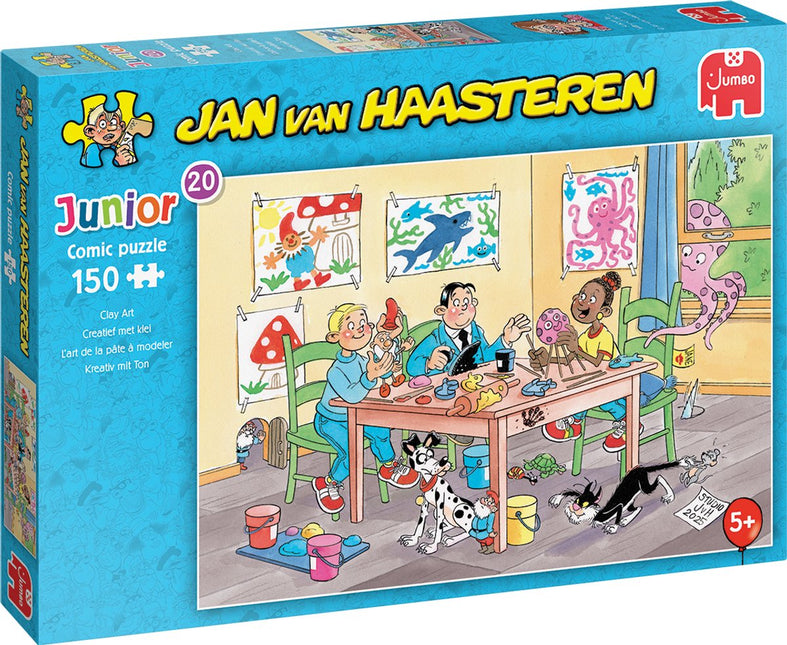 Jumbo Creatief met klei - Jan van Haasteren Junior Puzzel 150 Stukjes