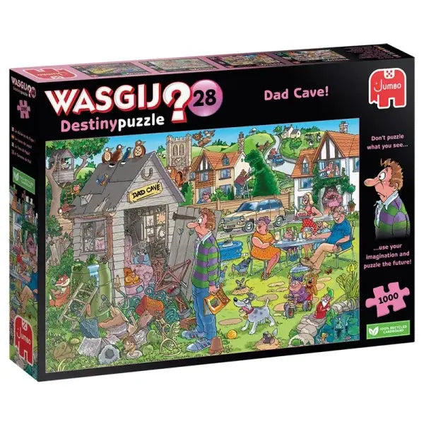 Jumbo Wasgij Destiny 28 – De Mancave van Pa! Puzzel 1000 Stukjes