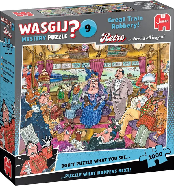 Jumbo Wasgij Mystery 9 – De Grote Treinroof! Puzzel 1000 Stukjes