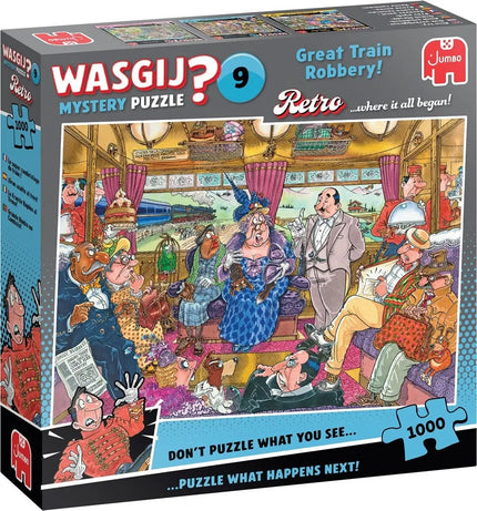 Jumbo Wasgij Mystery 9 – De Grote Treinroof! Puzzel 1000 Stukjes