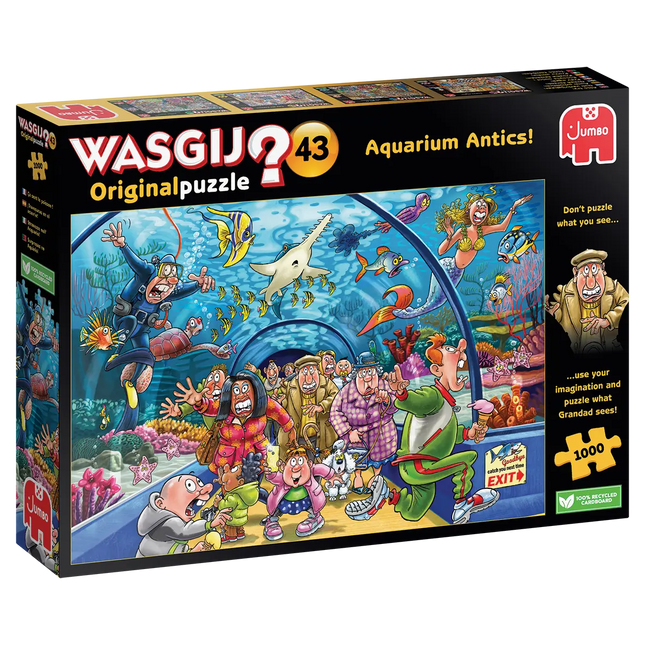 Jumbo Wasgij Original 43 – Aquarium Antics! Puzzel 1000 Stukjes