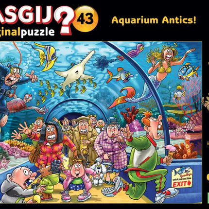 Jumbo Wasgij Original 43 – Aquarium Antics! Puzzel 1000 Stukjes