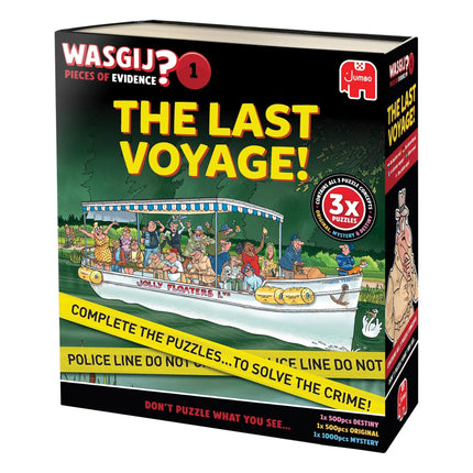 Jumbo Wasgij Pieces of Evidence - The Last Voyage – Unieke 3-in-1 Puzzel met Mysterie