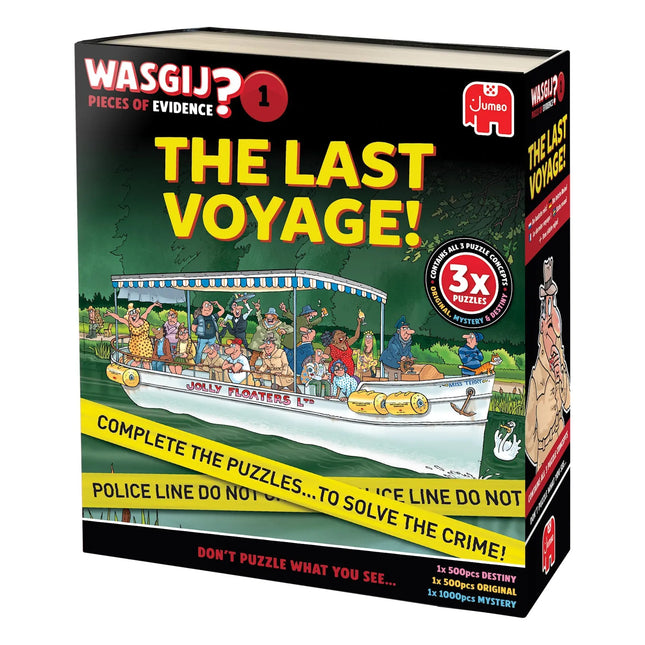 Jumbo Wasgij Pieces of Evidence - The Last Voyage – Unieke 3-in-1 Puzzel met Mysterie