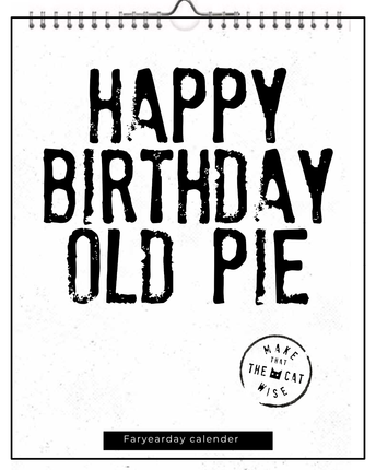 kalenderwinkel Make That the Cat Wise Verjaardagskalender A5