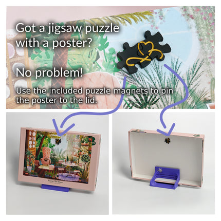 kalenderwinkel Puzzeldoos standaard met posterhouder en magneten