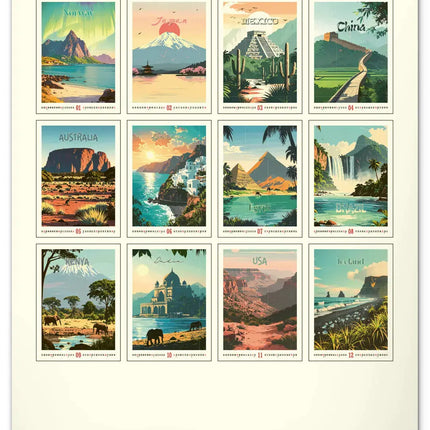 kalenderwinkel Vintage Posters - Distant Travels Kalender 2027