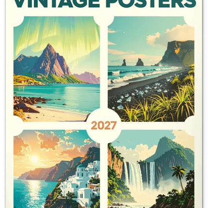 kalenderwinkel Vintage Posters - Distant Travels Kalender 2027
