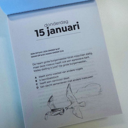 kalenderwinkel Vogel Scheurkalender 2026