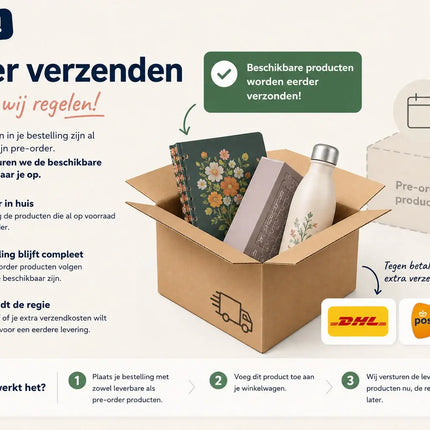 Kalenderwinkel.nl Eerder verzenden van direct leverbare producten