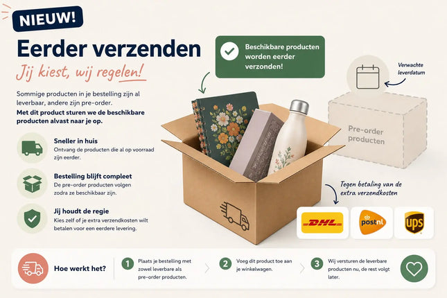 Kalenderwinkel.nl Eerder verzenden van direct leverbare producten
