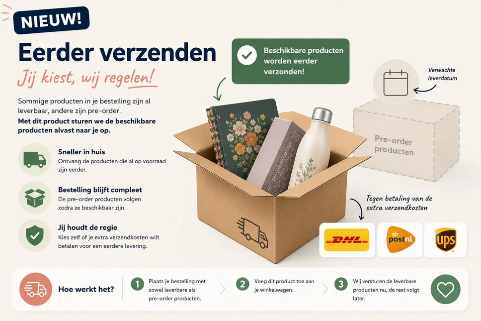 Kalenderwinkel.nl Eerder verzenden van direct leverbare producten