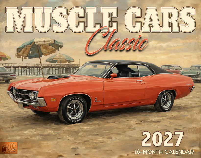KingCompany Muscle cars Illustrated Kalender 2027
