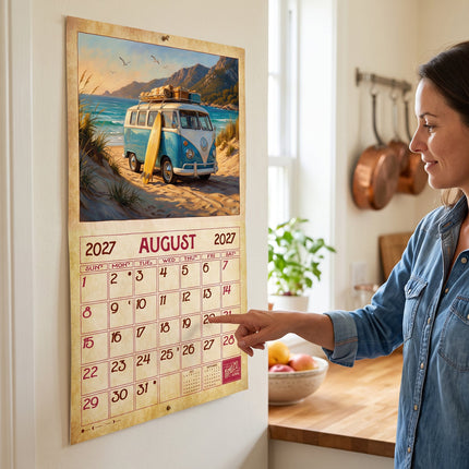 KingCompany Vintage Beach Life Kalender 2027