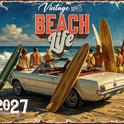 KingCompany Vintage Beach Life Kalender 2027