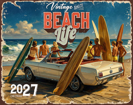 KingCompany Vintage Beach Life Kalender 2027