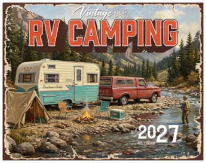 KingCompany Vintage RV Camping Kalender 2027