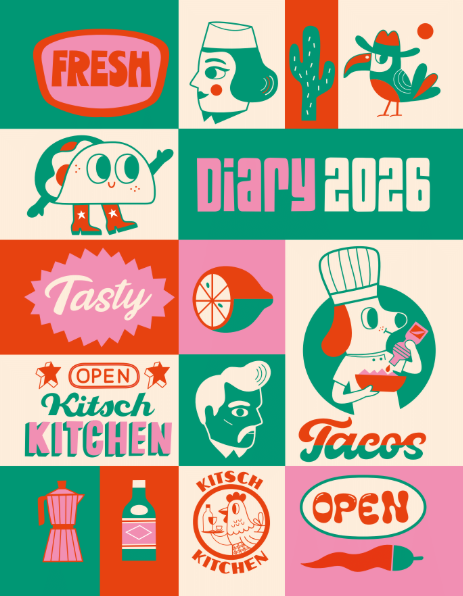 Kitch Kitchen Kitch Kitchen A5 Agenda 2026 Taco