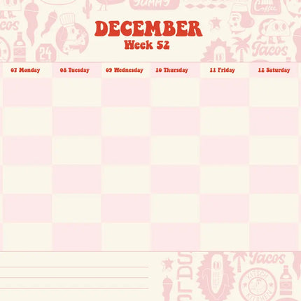 Kitsch Kitchen Kitch Kitchen Family Planner 2026 Mexican