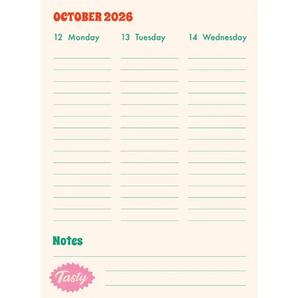Kitsch Kitchen Kitsch Kitchen School Agenda 2026-2027 El Restaurante Yummy