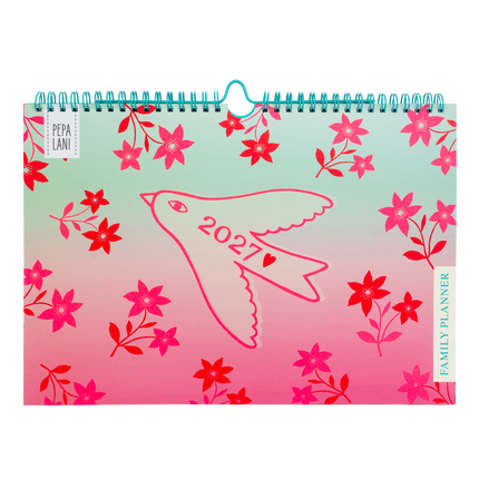 Kitsch Kitchen Pepa Lani Family Planner 2027 Flowerbirds