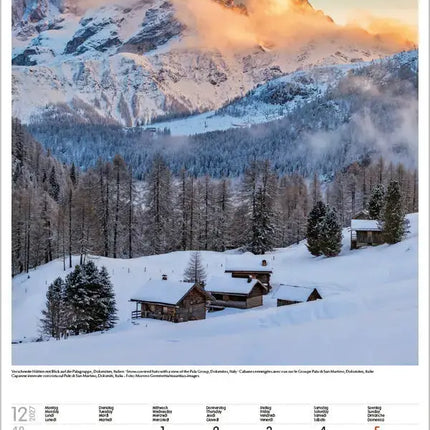 Korsch Verlag Alpen Kalender 2027 Groot